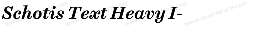 Schotis Text Heavy I字体转换